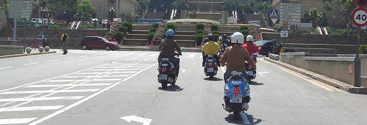 Getting around by motorbike